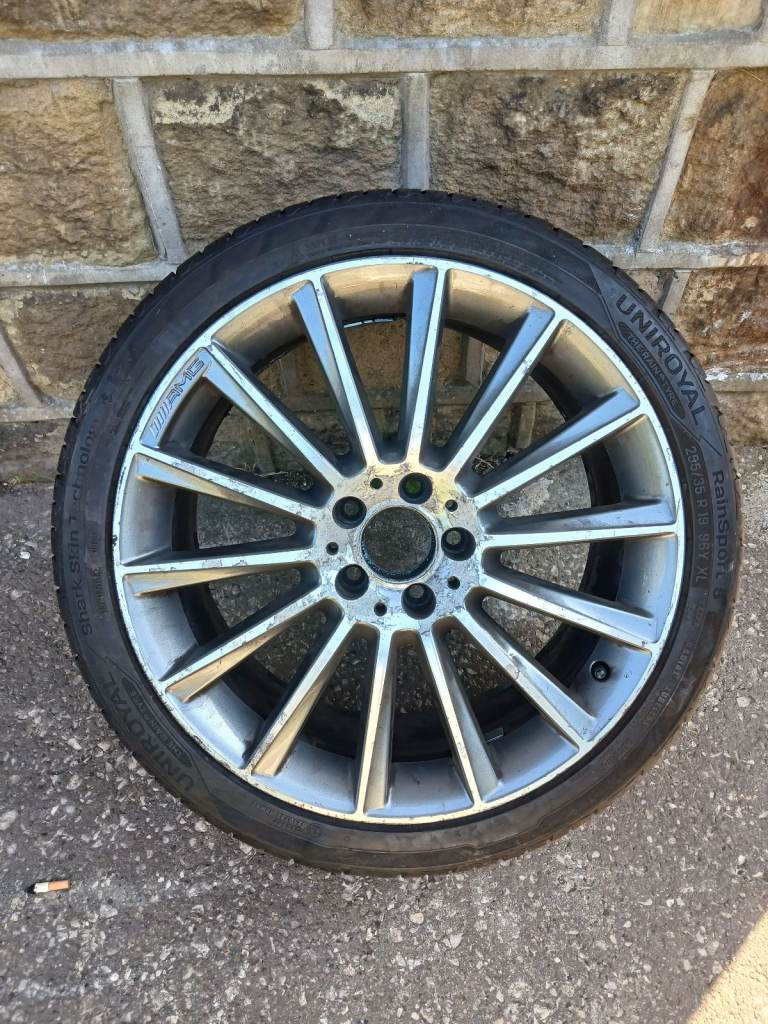 Mercedes C Class c205 w205 s205 Turbine Alloy Wheel 19 inch REAR Staggered Setup