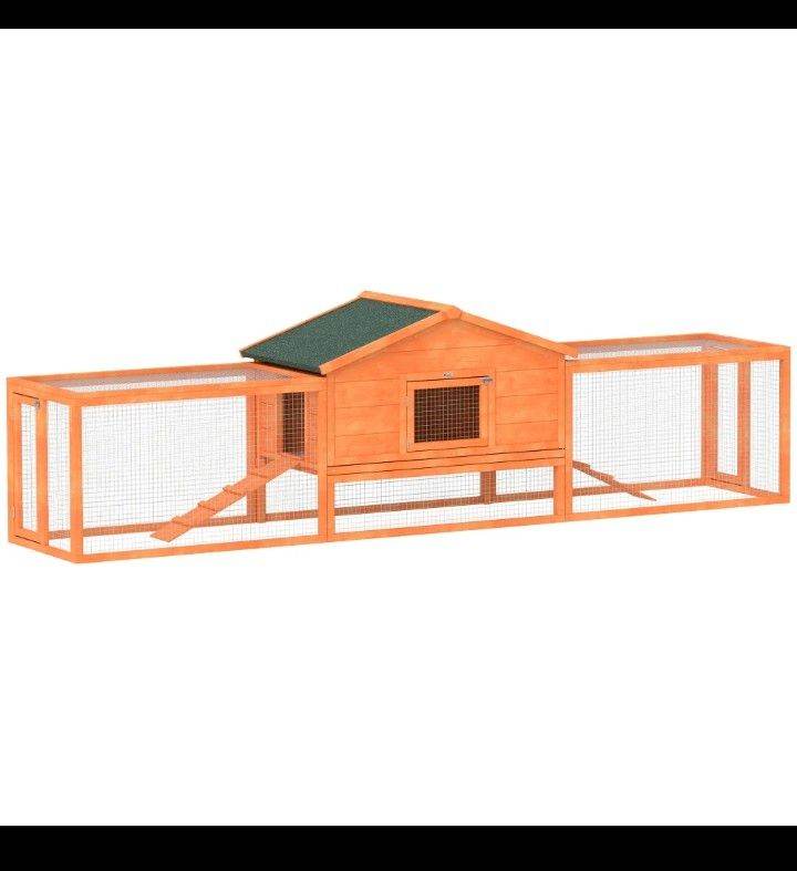 Save £30! Brand New PawHut Rabbit Hutch & Run - Unopened