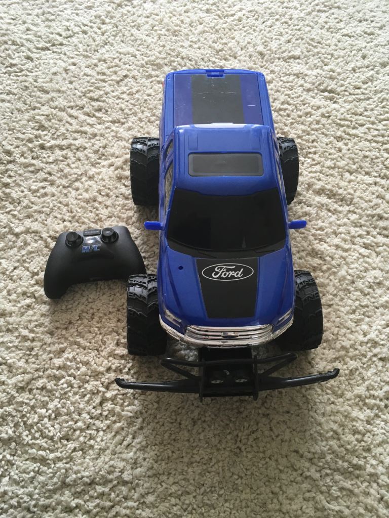 Remote controlled Ford monster truck