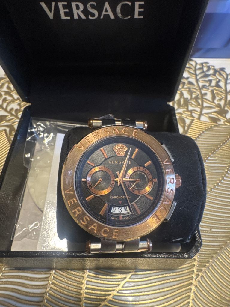  Versace chronograph watch never used new 