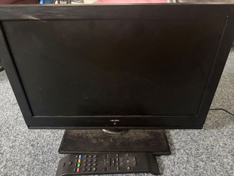 Bush Black TV with Remote – Good Condition