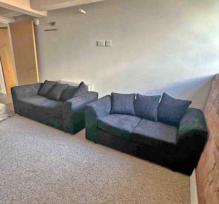 image for Grey 2 seater sofas x 2 FREE TO UPLIFT