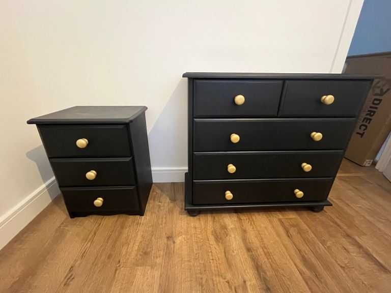 Solid wood night table and dressing table