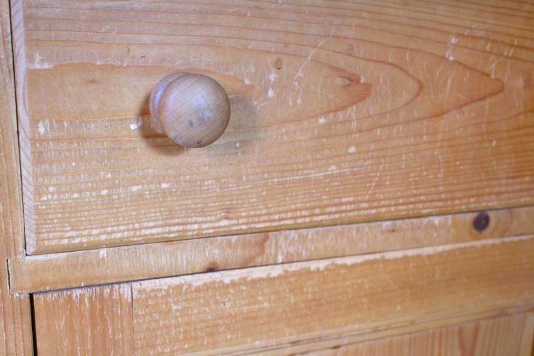  Pine Bedside Table 1 Drawer & Cupboard Thick & Solid Lots Of Rustic Character