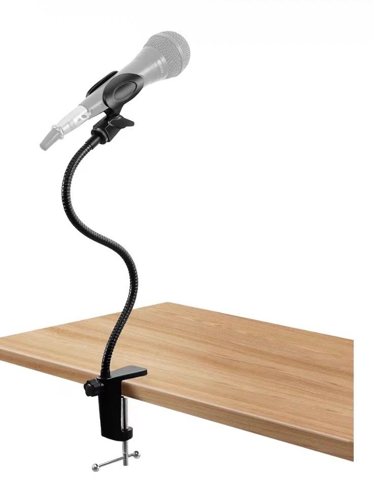 Microphone holder with adapter clamp