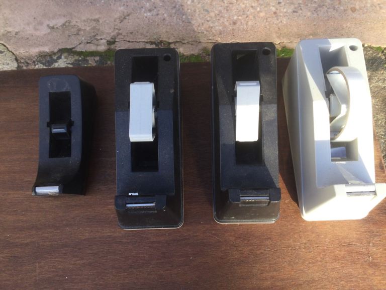 Office Staplers, Tape Dispensers, Scissors, Hole Punches, Filing Trays, Paper Clips.