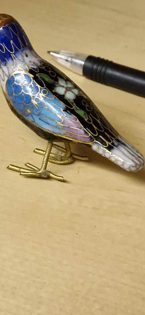 Collectible Cloisonne bird 
