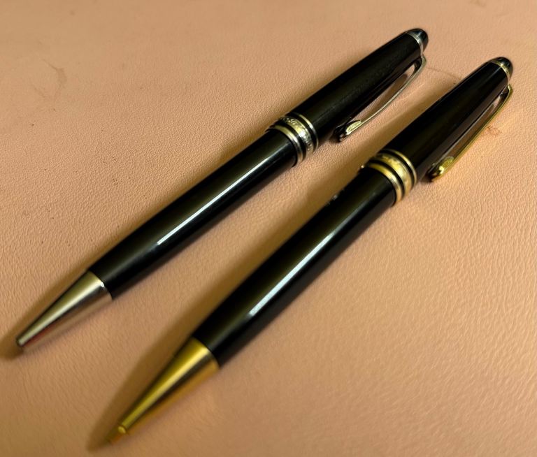 VINTAGE MONTBLANC MEISTERSTUCK MECHANICAL BALLPOINT PEN & PENCIL SET 
