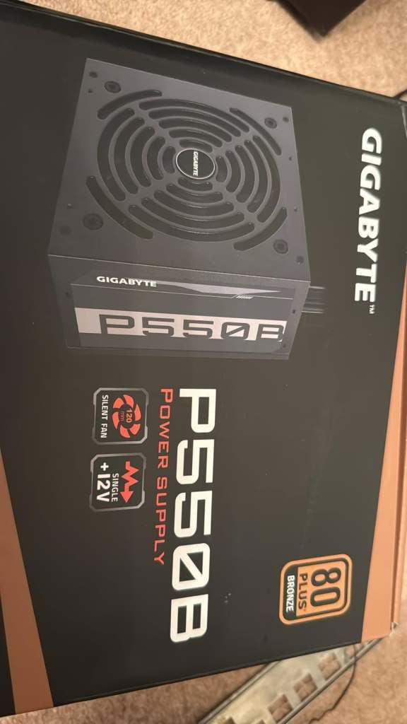  Gigabyte P550B 550W 80 Plus Bronze PSU – Boxed