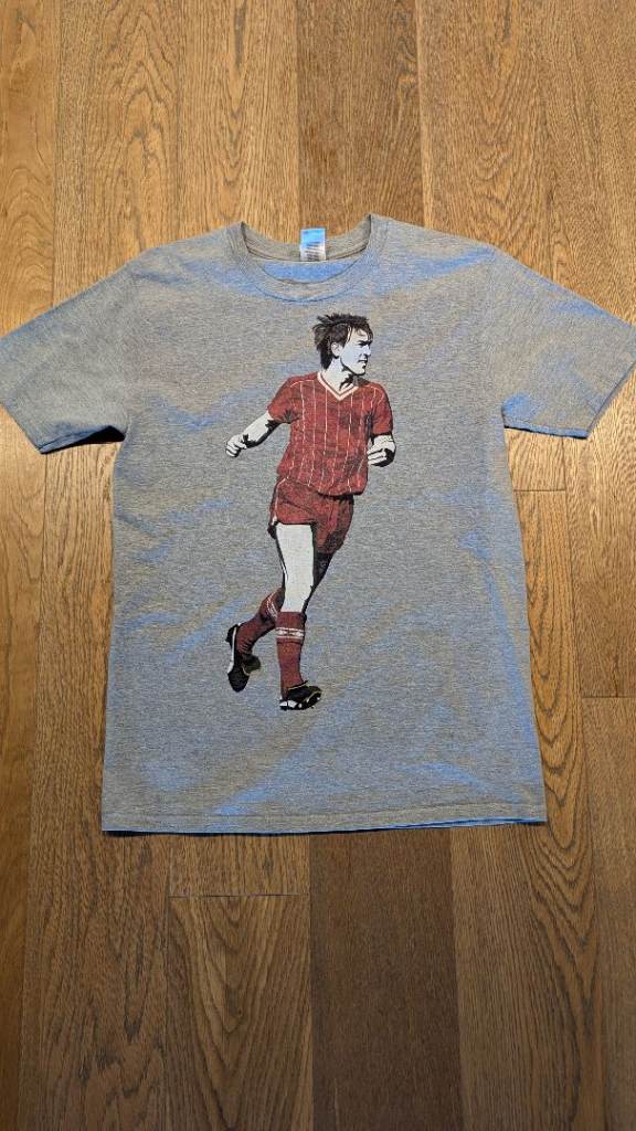 LIVERPOOL Kenny Dalglish Vintage & Collectible Tee-Shirt (Medium) & Football Books