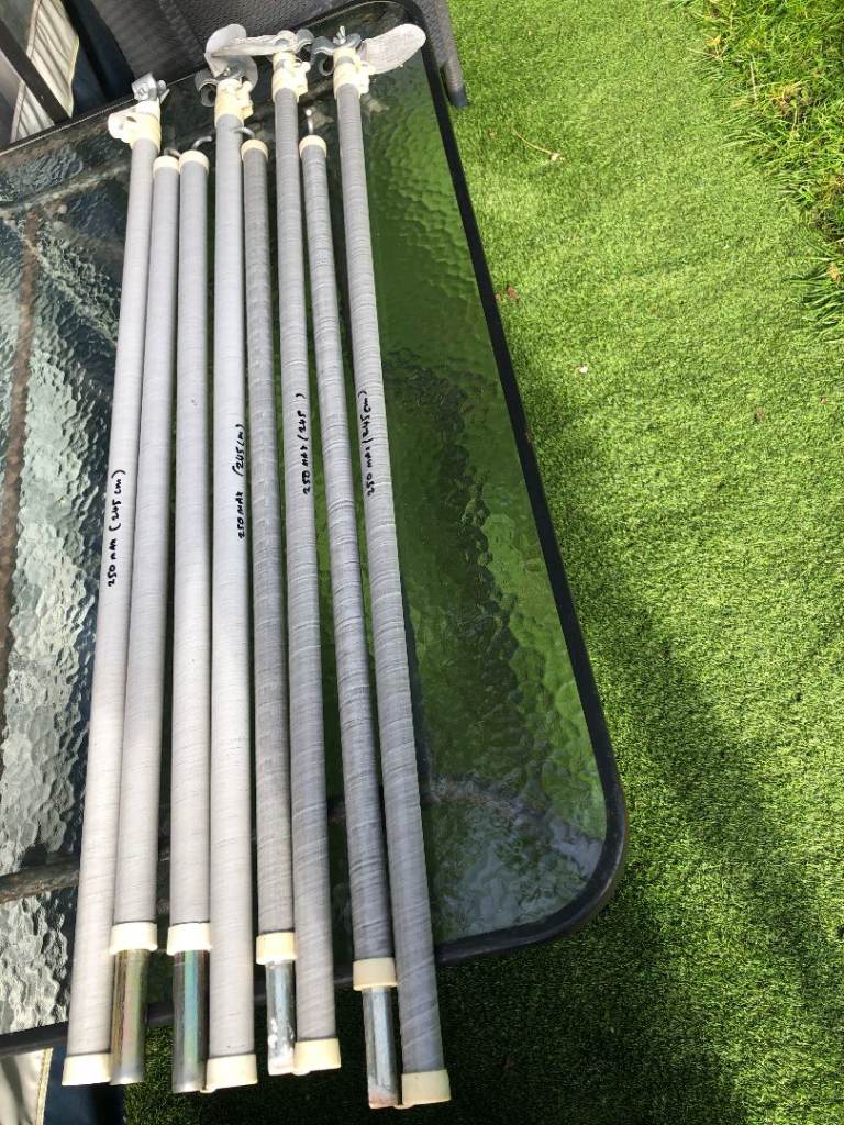 Caravan Awning Fibre Roof Storm Poles x 4