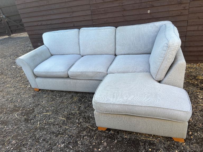 Light grey corner sofa 