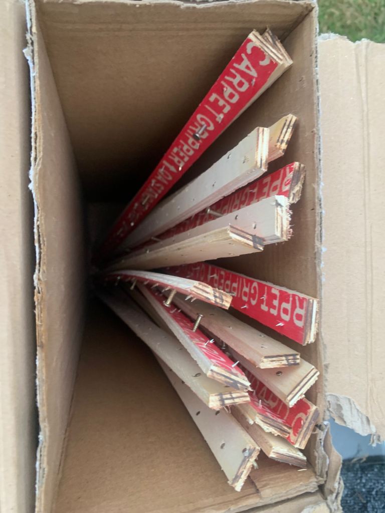 Carpet grippers leftover 