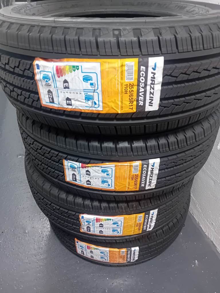 4 x Brand New 255/65/17 Mazzini Tyres