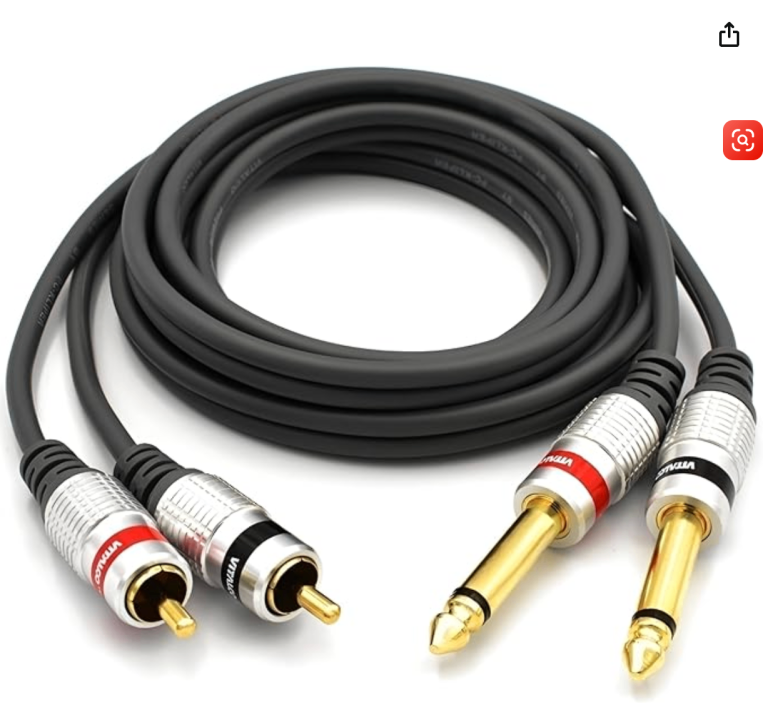 Cable 2 RCA to 2 Jack