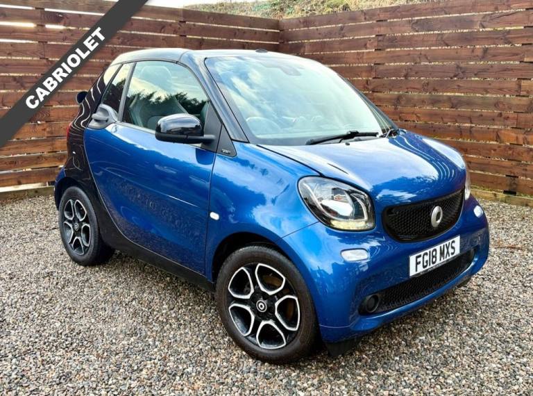 2018 18 SMART FORTWO 1.0 PRIME (PREMIUM) CABRIOLET 2DR PETROL MANUAL EURO 6 (S/S