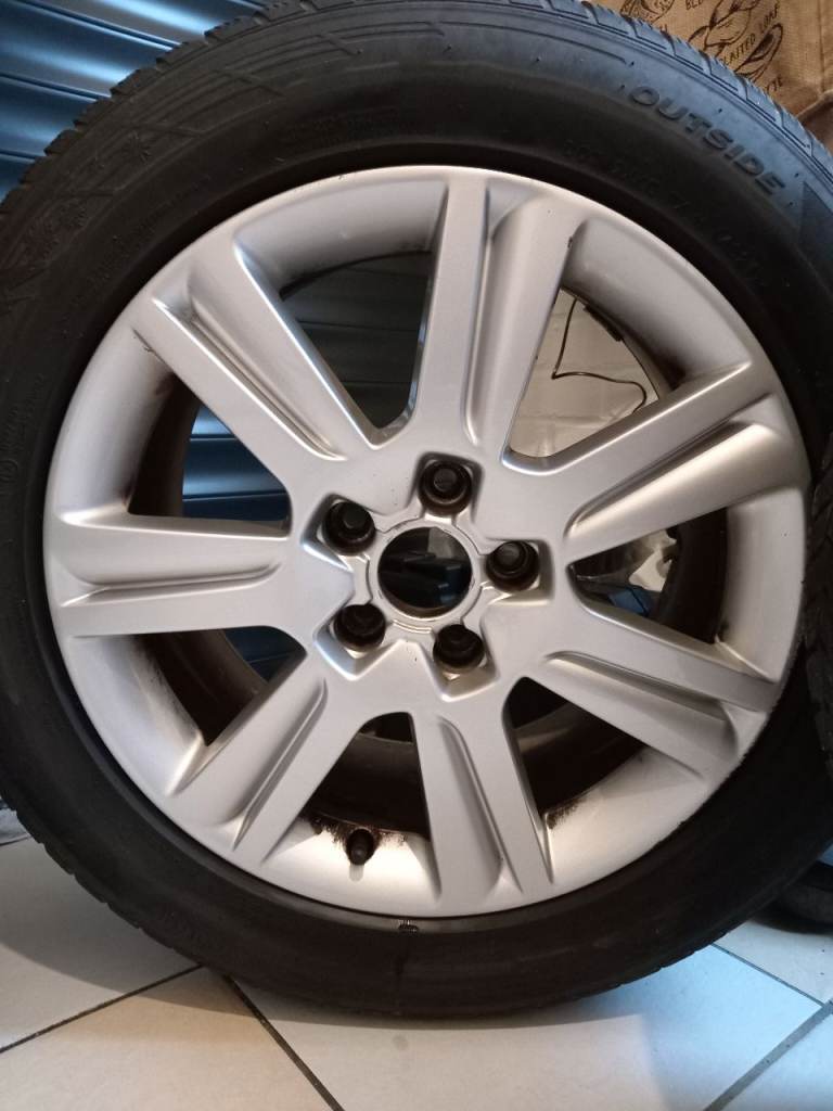 Audi 17 Inch alloy wheels and tyres, excellent condition! 5x112 VW, Caddy 