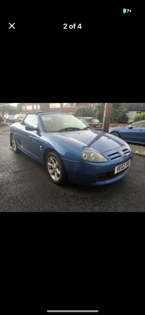 MGTF 1.8 Convertible, Semi-Auto/also has flappy paddle control’s 68k low mileage FSH 12 month mot