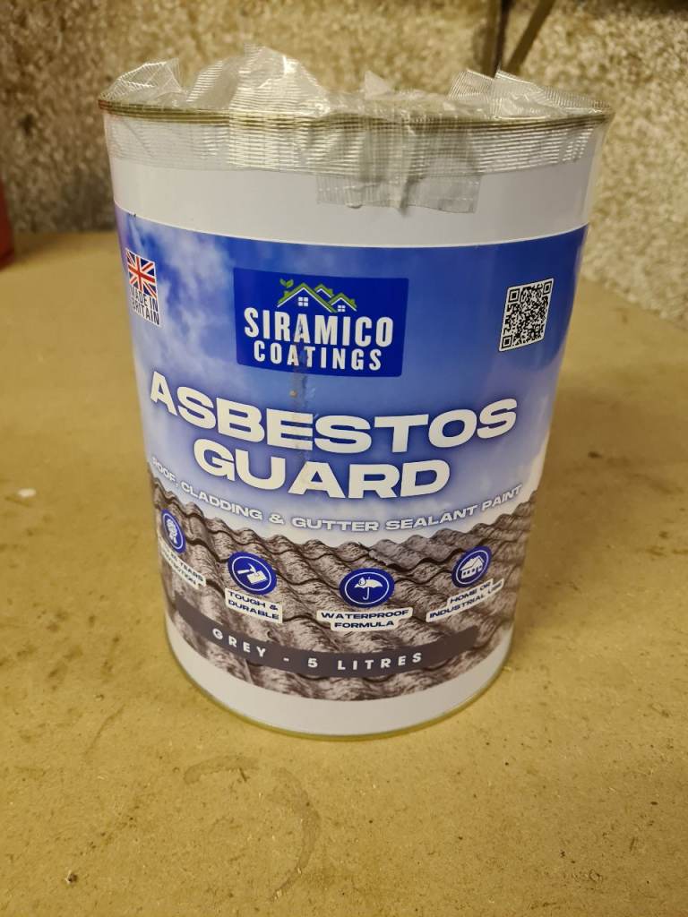 Siramico Coatings Asbestos Guard - Grey - 5 Litres, New