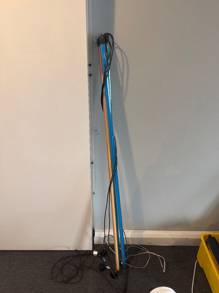 Blue and Orange LED Strip Lights – Good Condition