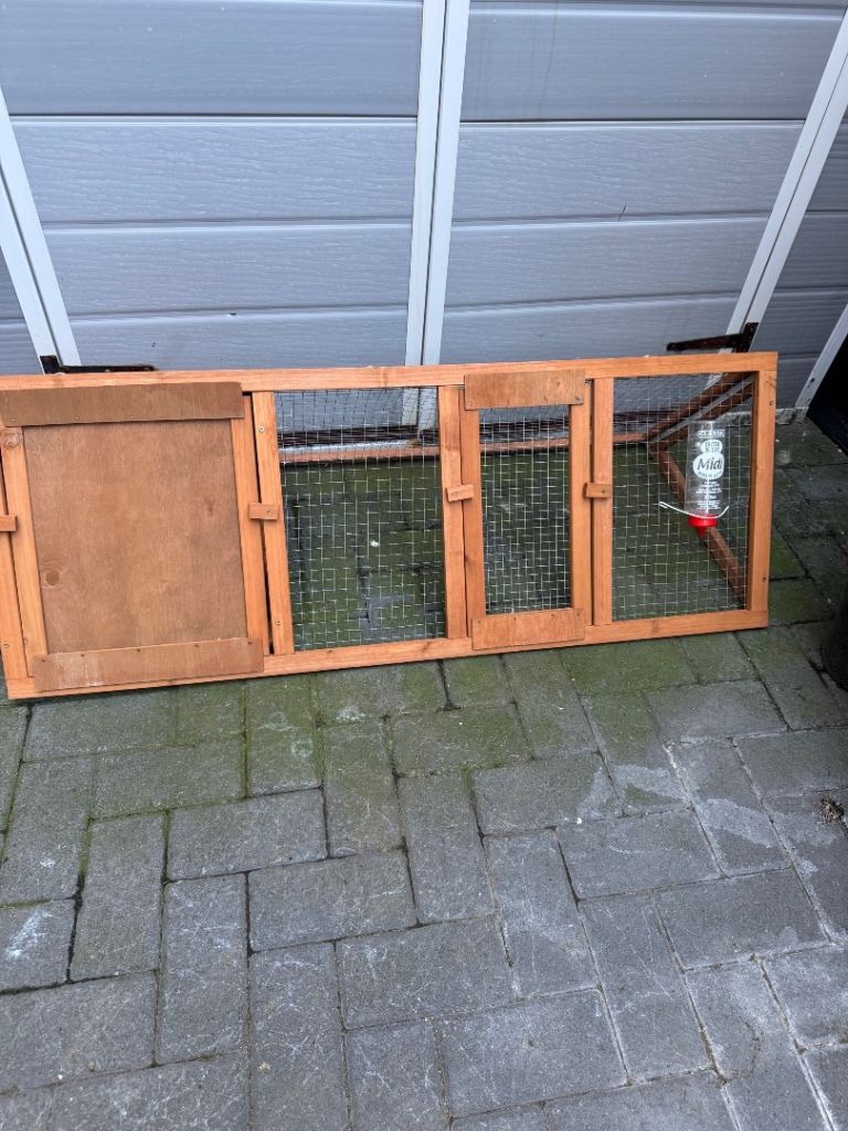 Wooden outside pet run suitable for rabbits and guinea pigs
