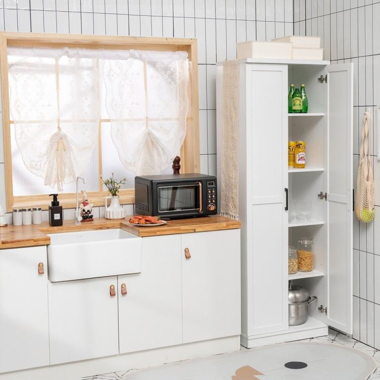 Multifunctional Storage Cabinet in White (50% OFF)