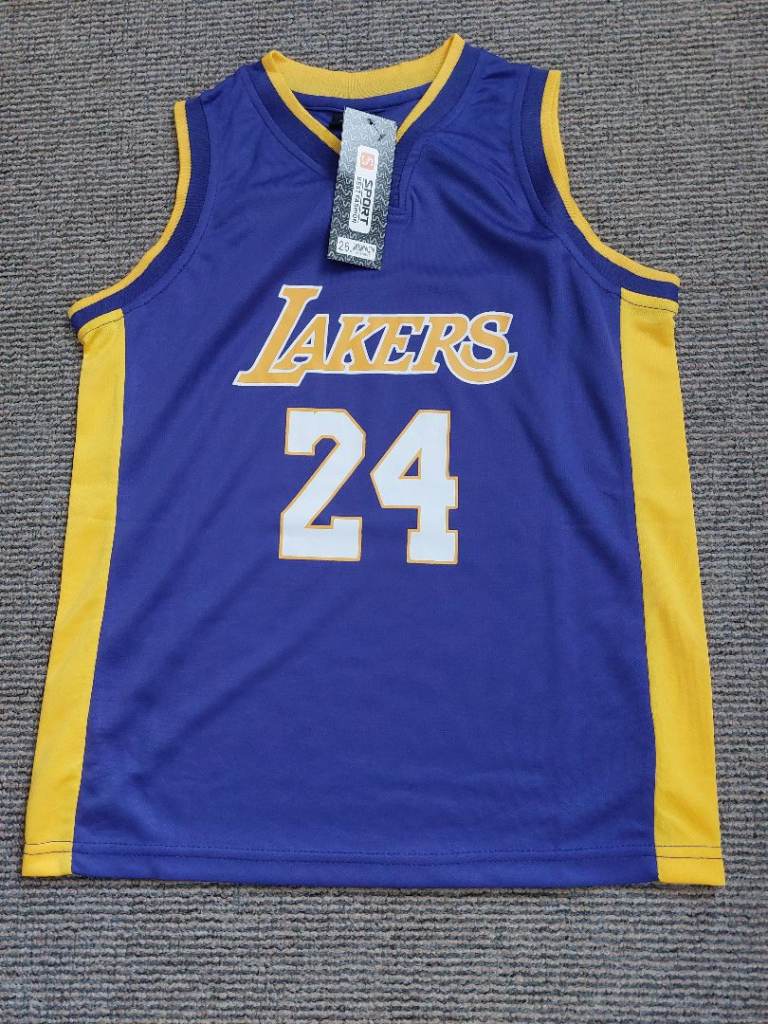 Lakers 24 Basketball Vest - Purple and Yellow, New with Tags