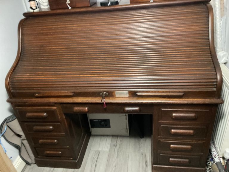 Stunning large antique Tambour desk 