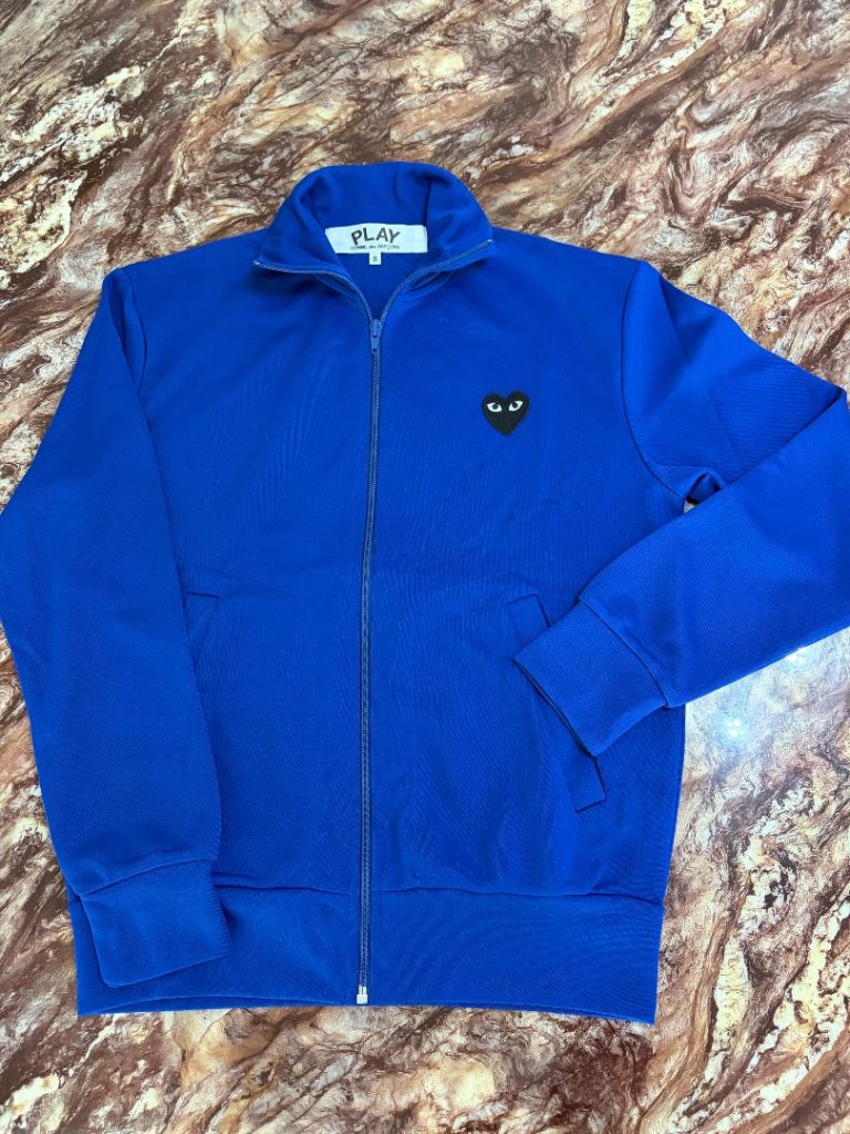 Comme des Garcons PLAY Track Jacket - Blue, Size S