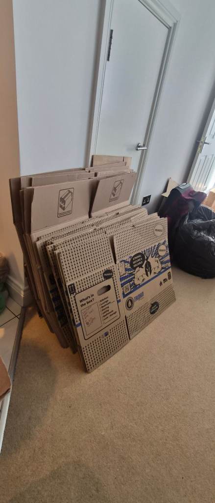Free Cardboard Boxes - Various Sizes, Used Once, in Good Condition