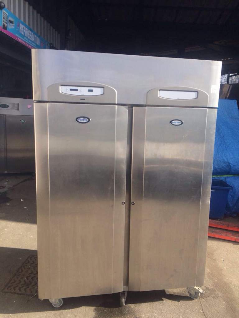 Commercial double door foster fridge cafe shop restaurant takeaway 