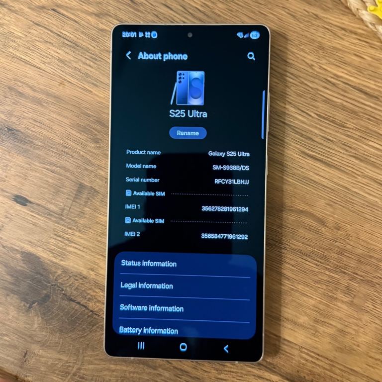 Samsung Galaxy S25 Ultra 256GB