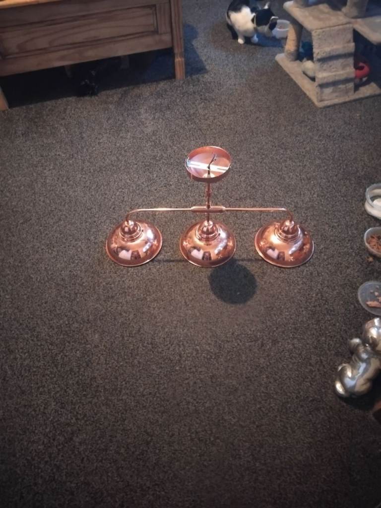 Kitchen light copper effect