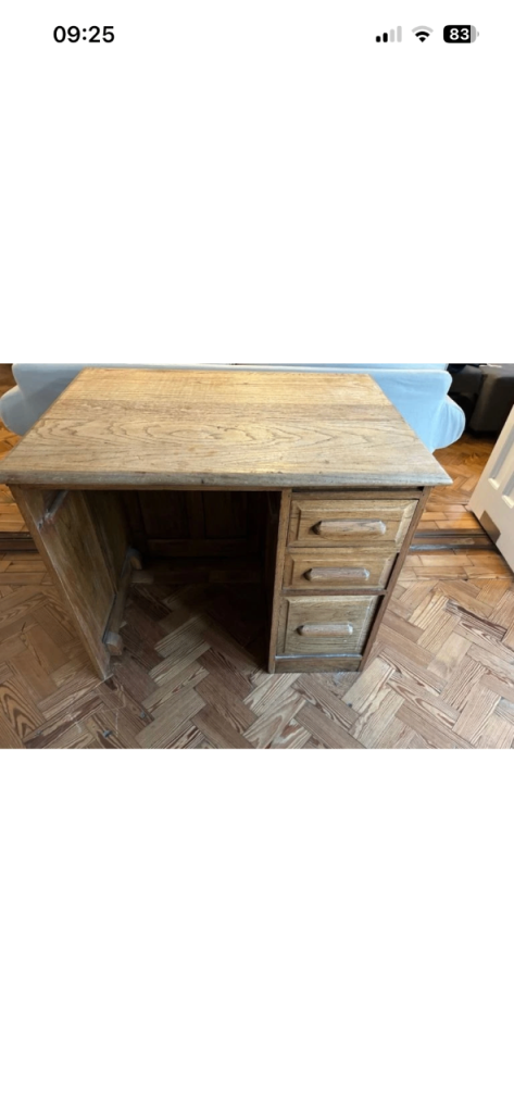 Vintage Oak Wooden Desk
