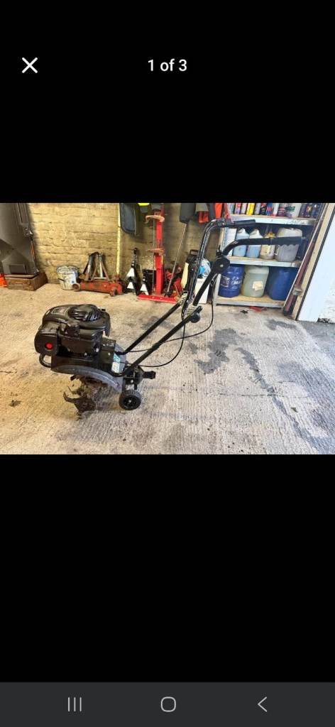 Handy petrol rotovator/tiller