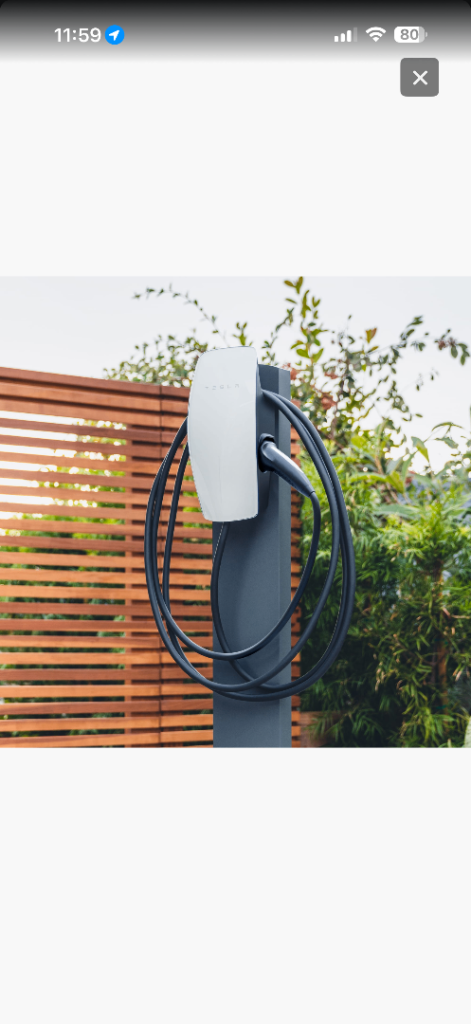 Tesla brand new car charger