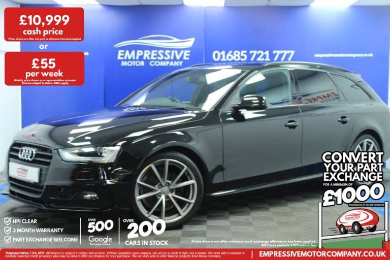 2015 65 AUDI A4 AVANT 2.0 TDI BLACK EDITION ESTATE 5DR DIESEL MANUAL EURO 6 (S/S