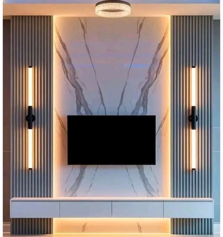 100s OF DESIGNS MEDIA WALL