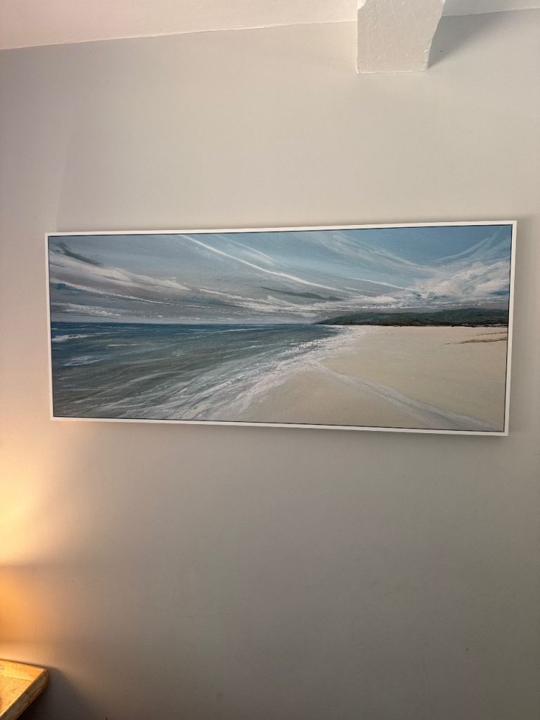 Beautiful Framed Beach Scene Painting – As Good As New