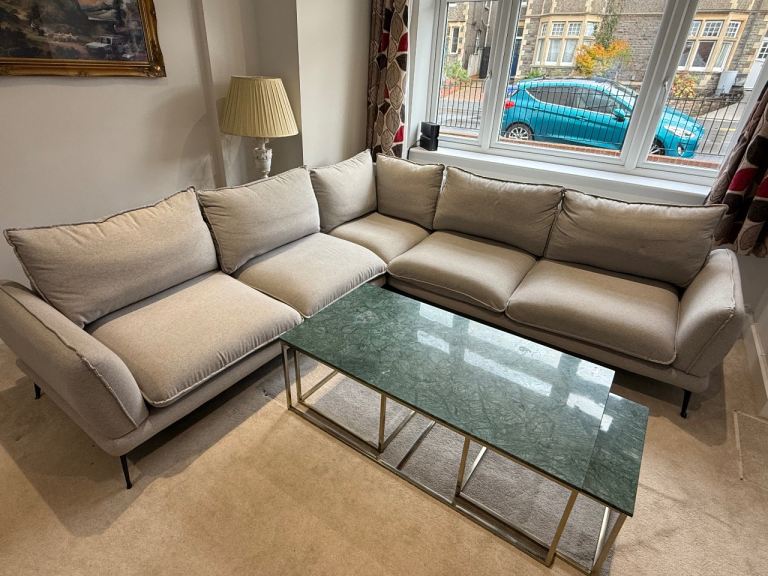 Light Grey Corner Sofa 