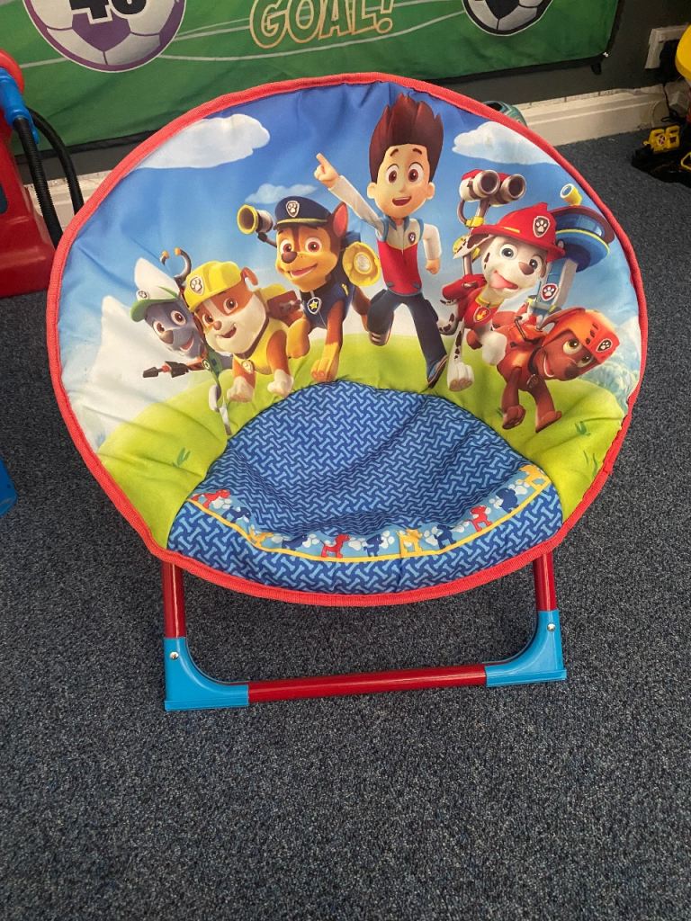 Paw Patrol Kids' Fabric Chair – Foldable, Good Condition