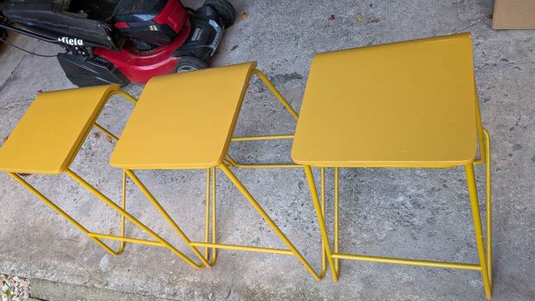 Three John Lewis mustard-yellow bar stools – £75 | in Dunfermline, Fife ...