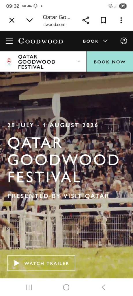 X2 Qatar Goodwood Festival Tickets – wed 29th july2026