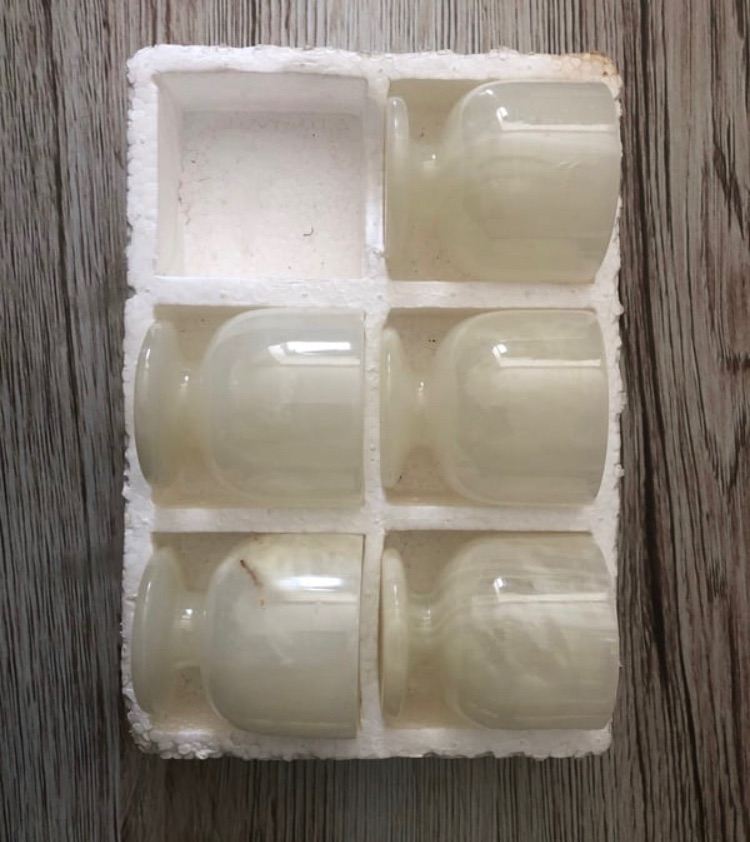 Fancy 5 piece antique marble set (Real marble)