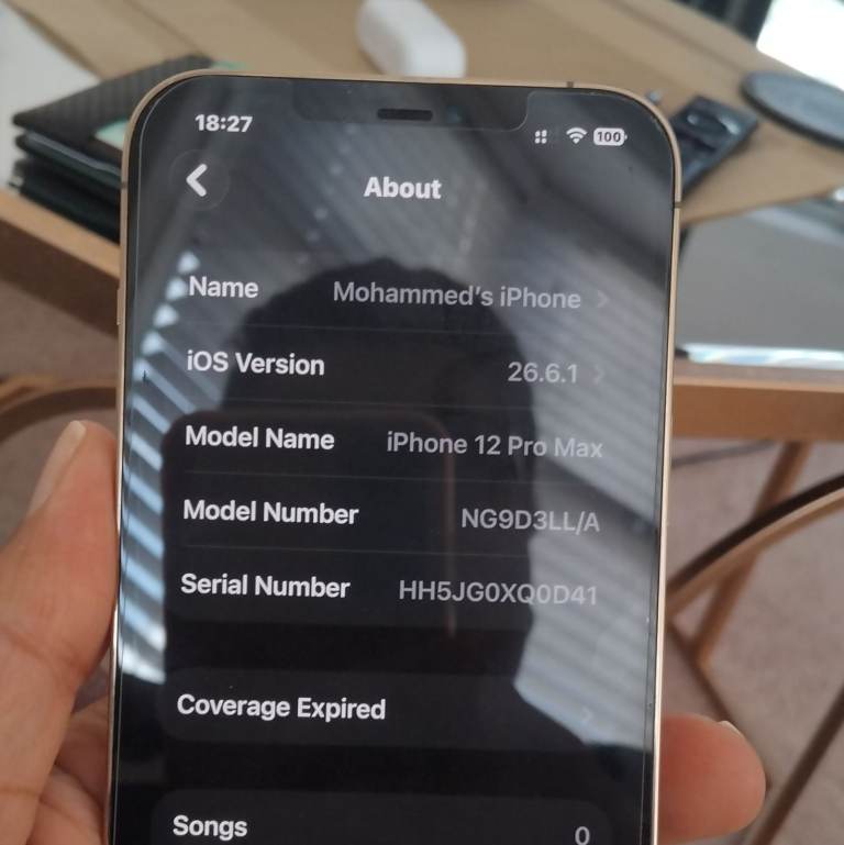 Iphone12 pro max 128gb in gold 