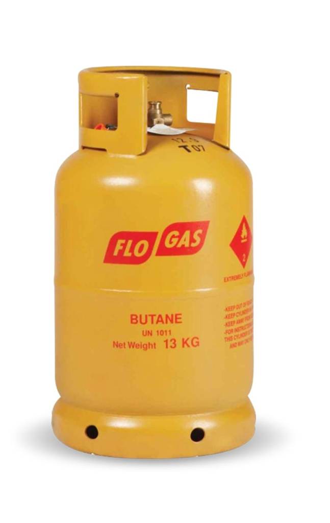 Flogas 13Kg Butane Gas Bottle, Full Bottle NO Exchange Required 