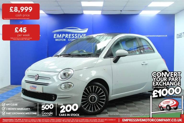 2021 21 FIAT 500 1.0 MHEV LAUNCH EDITION HATCHBACK 3DR PETROL MANUAL EURO 6 (S/S
