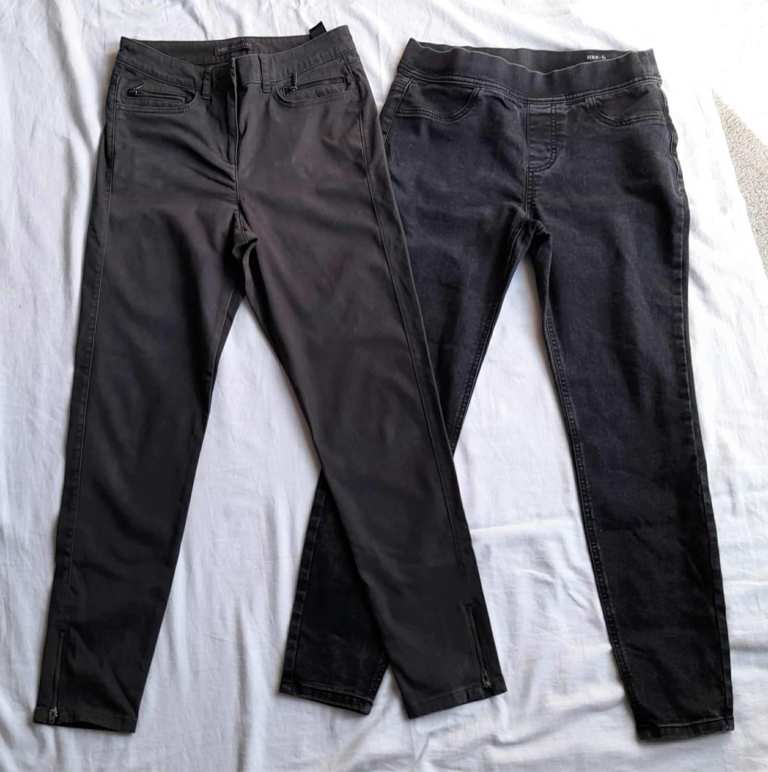 Size 10 trousers and jeggings. £2 each