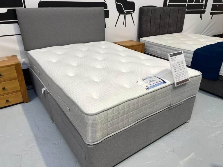 CLEARANCE OFFER ~ Double Divan 4FT6 + Mattress / 20% OFF / Quick Delivery ::