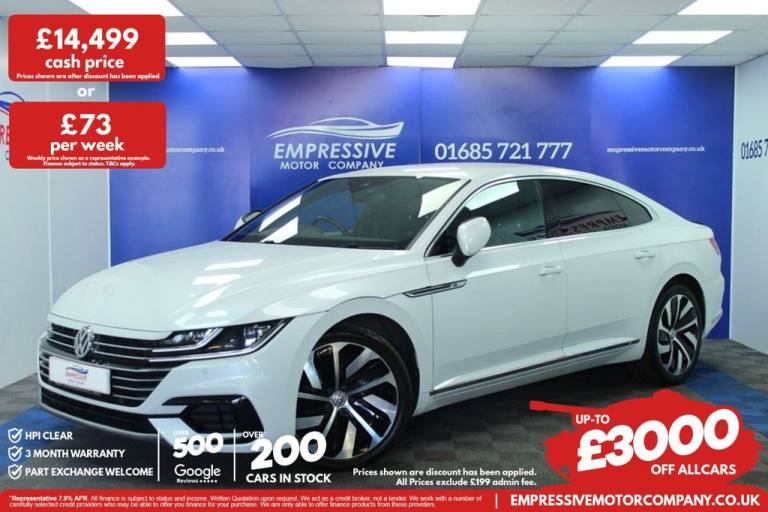2018 68 VOLKSWAGEN ARTEON 2.0 TDI R-LINE FASTBACK 5DR DIESEL MANUAL EURO 6 (S/S)
